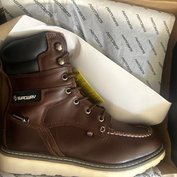 Sure way 819-wp Red Wine Size 14 Brand New Men’s Boots main image 5